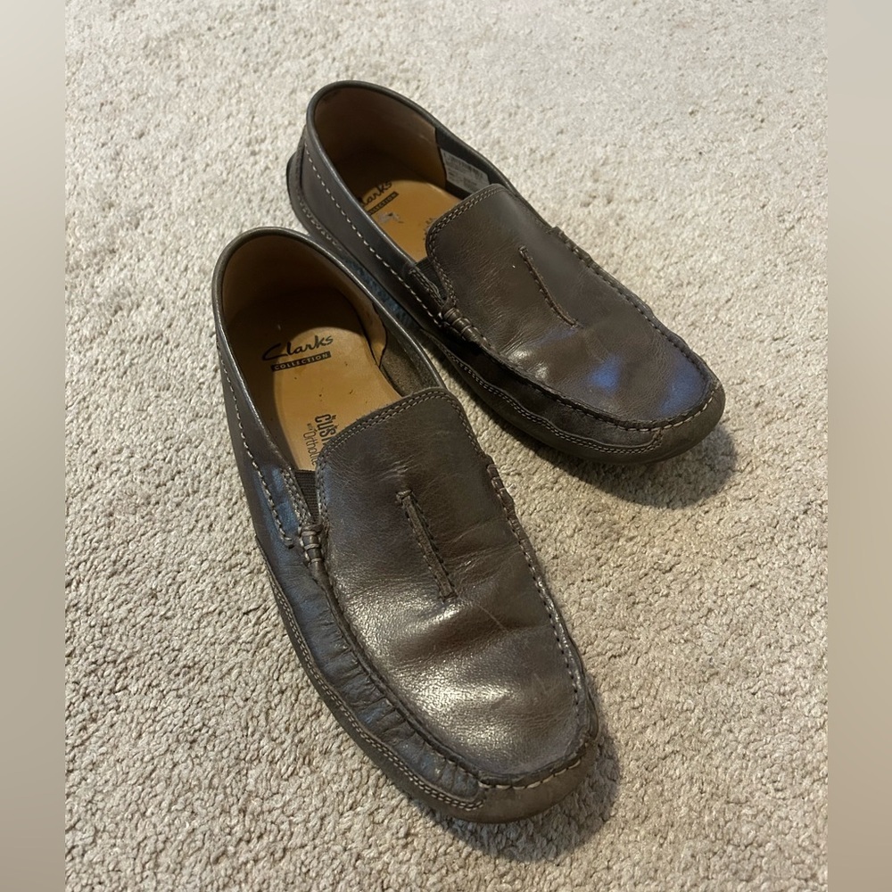 Men’s Brown Clark Loafers size 10